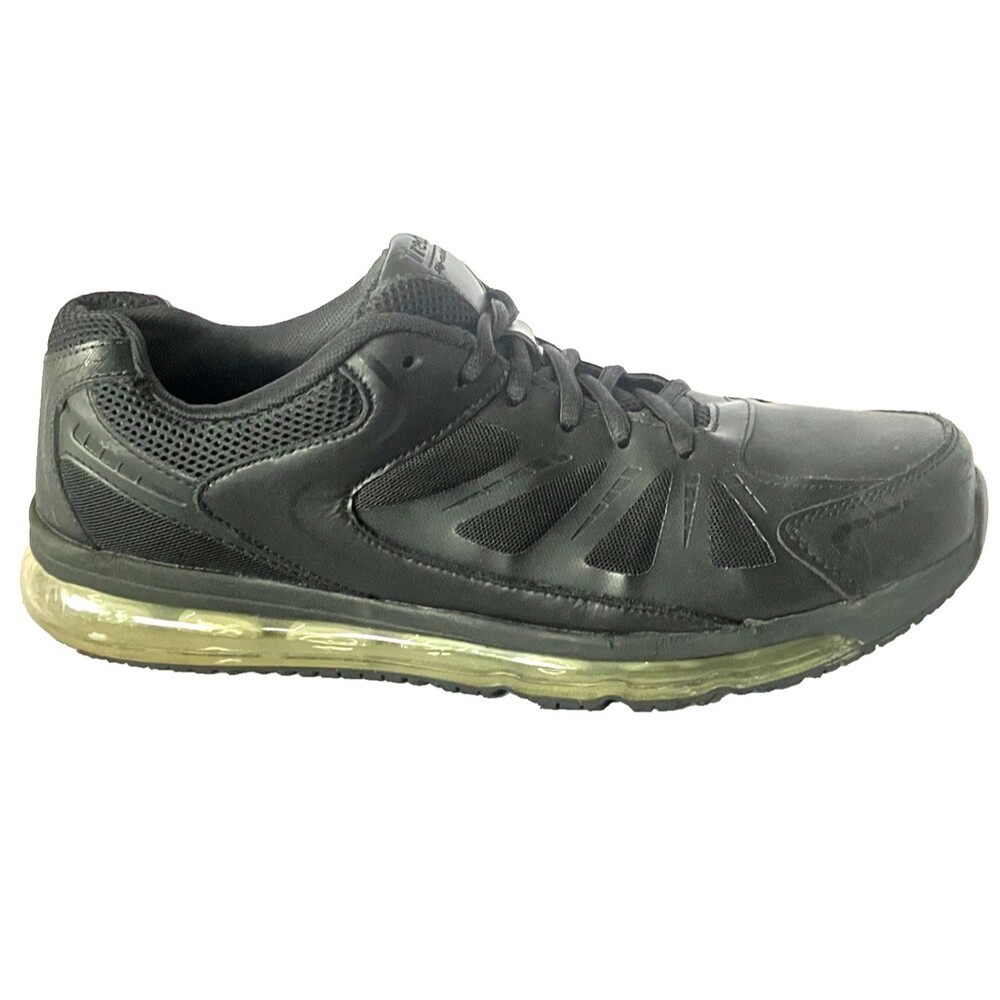 TredSafe O2 Air Sneakers Leather Oil Slip Resistant 13 Work Black Shoes